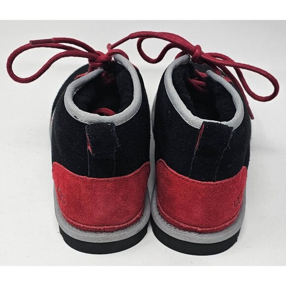 NEW! Ugg Neumel Mashup Black Red Suede Chukka Boots Mens Size 11 - Picture 6 of 13